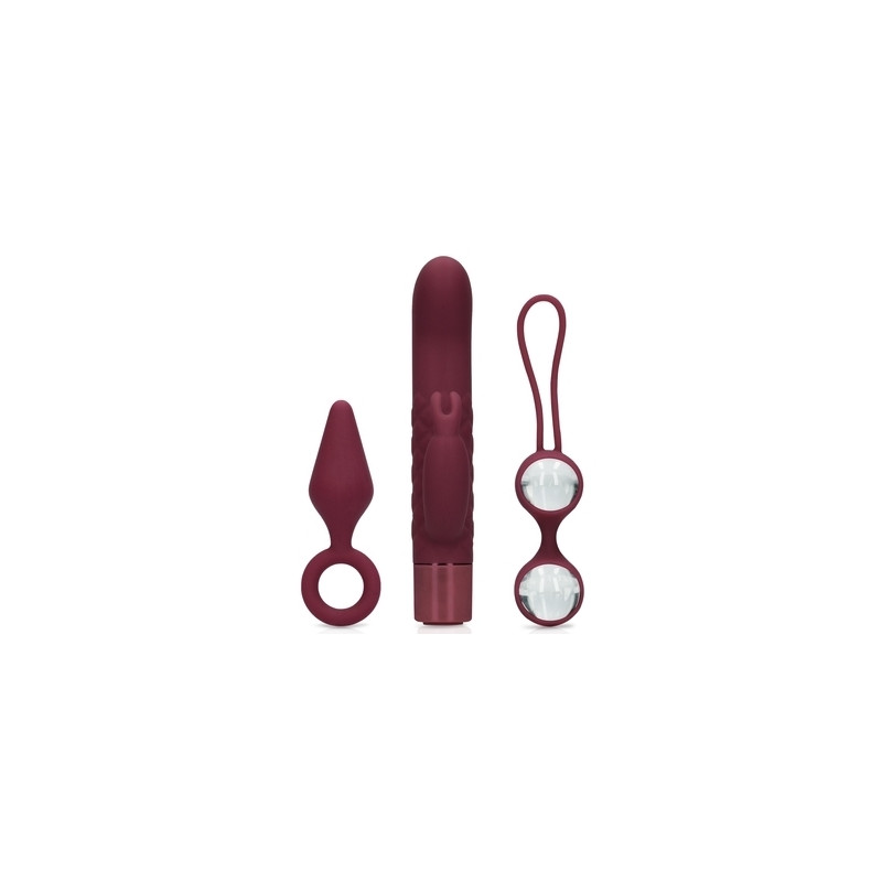  Loveline Coffret de Sextoys pour Elle Darkcherry 3 Accessoires